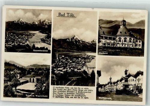 Bad Tölz Kurhaus Trink- u. Wandelhalle Marktstraße Zentrale Gesundheits-Verwaltung d. Stadt 21.9.1931