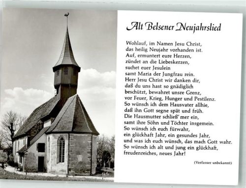 Belsen Kirche Alt Belsener Neujahrslied