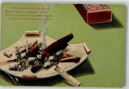 Aschenbecher Zigarre Zündhölzer