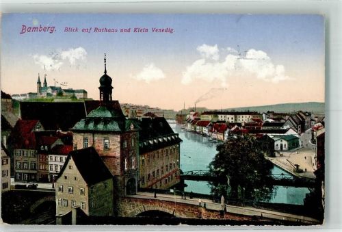 96047 W8600 Bamberg 1914 - Rathaus Klein Venedig Feldpost WK I