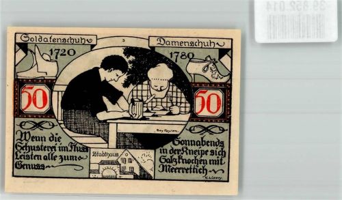 Weißenfels 1921 50 Pfg Schusterstadt