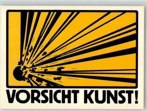 1982 sign. Staeck, Klaus Vorsicht Kunst! Edition Staeck Nr. 140a