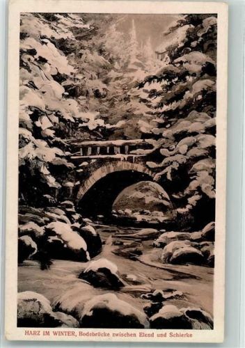 Elend Bodebrücke Winter