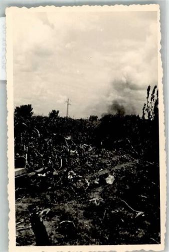 1944 Qualmwolke nach dem Abschuss von drei Flugzeugen