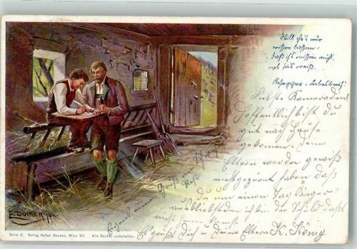 1901 Tracht Tintenfass Verlag Rafael Neuber Serie 6.