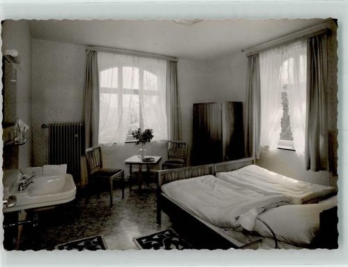 Nideggen Pension Burgblick Ort handschrfitlich Foto Original aus Archiv eines Ansichtskartenverlags