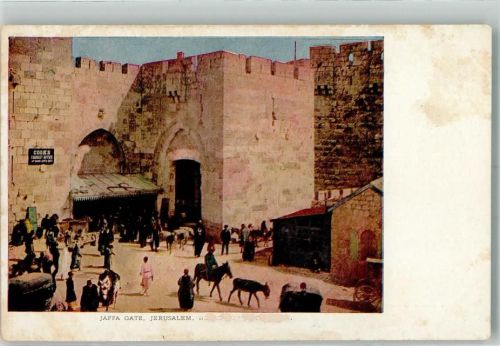 Jerusalem Jaffa Gate Esel Tracht