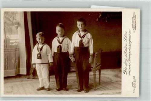 Foto Niederastroth Die 3 ältesten Söhne d. Kronprinzenpaares