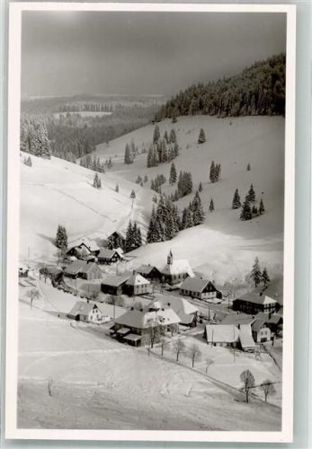 79674 W7868 Muggenbrunn Foto AK Gasthaus Pension zum Adler Winter
