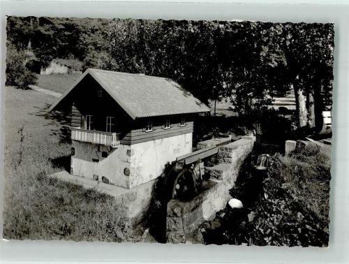 Annweiler Miniatur-Wassermühle am Schwanenweiher Foto Original aus Archiv eines Ansichtskartenverlags Ort handschriftlich