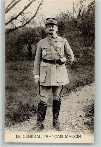 Général de division Francais Mangin in Uniform WK I