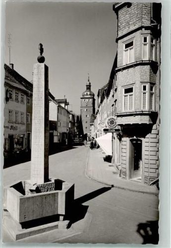 Buchen Marktstraße mit Stadtturm