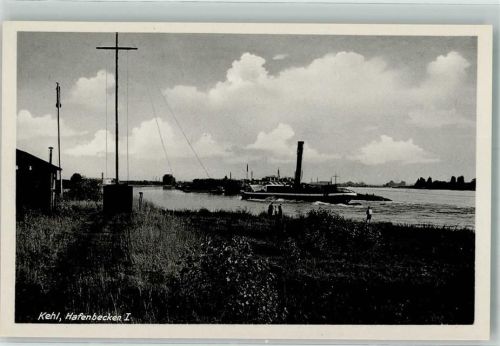 Kehl Becken I des Rheinhafens Rheinschifffahrt Verlag Kurt Görtz 2471