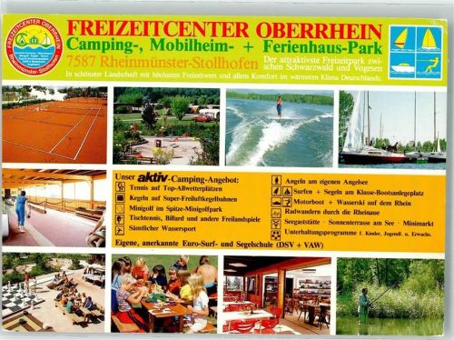 Rheinmünster Freizeitcenter Oberhausen Tennis Minigolf Wasserski Kegeln Schach