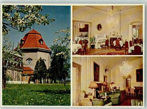 95444 W8580 Bayreuth Foto AK Hotel Schloss Thiergarten