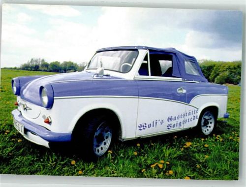 Voigtstedt Cabrio-Trabant P 50 Baujahr 1960 Postkartenbuch Trabi Karte Nr. 13 N. Bechtloff