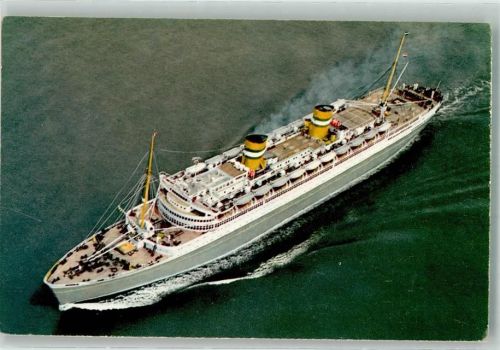 Vogelschau Niew Amsterdam Holland Amerika Line