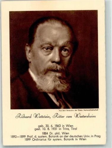 Richard Wettstein Ritter von Westersheim