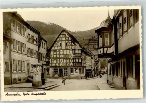 Annweiler Hauptstrasse Litfaßsäule Gasthaus
