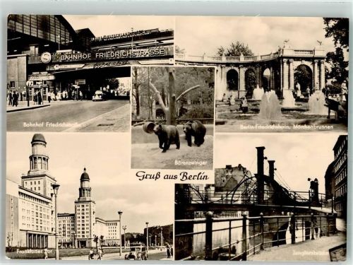Friedrichshain Bahnhof Friedrichstraße Frankfurter Tor Märchenbrunnen