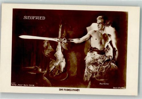 Siegfried dargestellt v. Paul Richter Decla Ufa Film 672/1