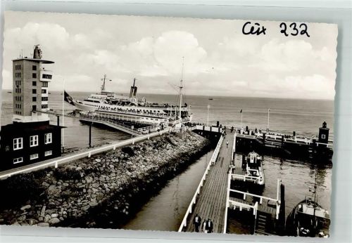 Cuxhaven Hafen An der alten Liebe Dampfschiff Fähre Leuchtturm