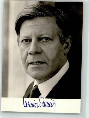Helmut Schmidt MdB Bundeskanzler Faksimile