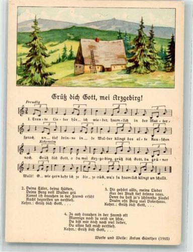 Grüß dich Gott mei Arzgebirg Verlag Günther Serie 166 Nr.8982