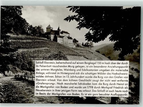 Gernsbach Schloss Eberstein Chronik