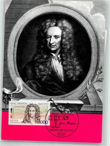 Isaac Newton Ehem. Münzmeister d. Royal Mint 350. Geburtstag Erstausgabe 14.1.1993