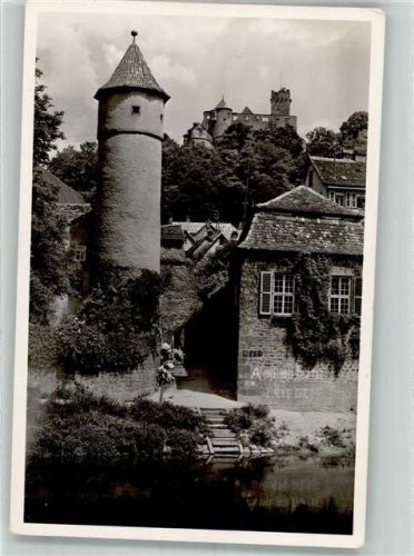 Wertheim Kittsteinturm und Burg Wertheim Foto Original aus Archiv eines Ansichtskartenverlags