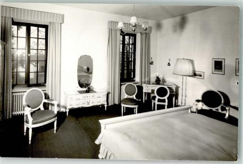 Zangberg Gästezimmer im Schloss Foto Original aus Archiv eines Ansichtskartenverlags Ort handschriftlich