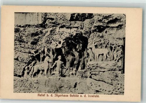 38279 W3328 Sehlde b Salzgitter 1918 - Felsrelief Hubertuskapelle beim Jägerhaus