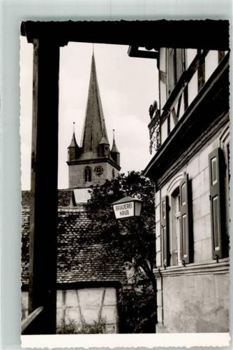 Geisfeld Gasthaus Brauerei Krug mit Kirche Maria Magdalena Fotograf Garlt