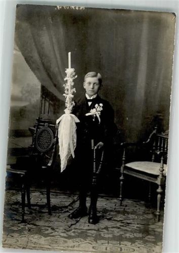 Junge Rosenkranz Kerze Kind
