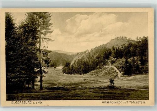 Elgersburg Körnbachwiese mit Totenstein