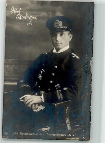 Kapitänleutnant Otto Weddigen des U 9 Novatis 70/101 U-Boot