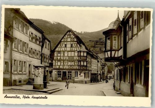 Annweiler Hauptstrasse Litfaßsäule Gasthaus