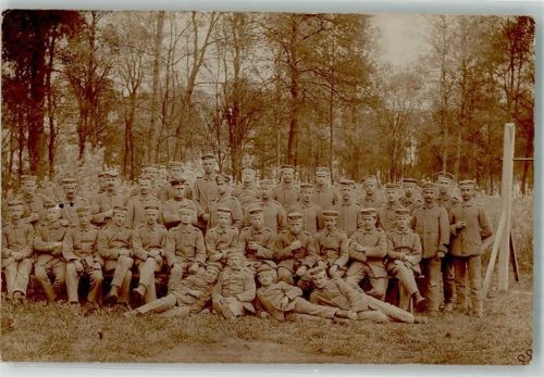1916 Soldaten Gruppenbild Feldpost S.B. 7 J.R. 177