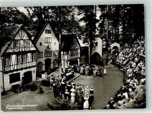 Hornberg Freilichtbühne mit Szene aus Das Hornberger Schießen