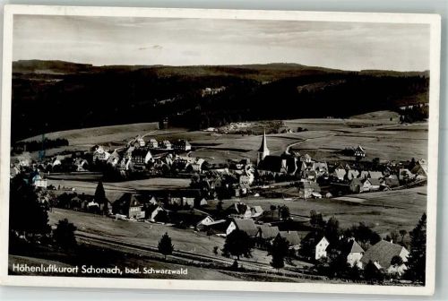 78136 W7745 Schonach im Schwarzwald Foto AK mit Kirche St. Urban