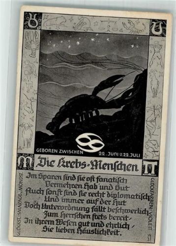 1937 Krebs Menschen Rückseite Text