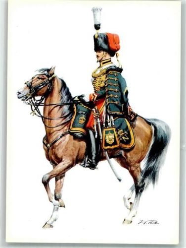 sign. Tritt Marechal des Logis der Garde Imperial in Uniform zu Pferde aus dem Jahre 1856