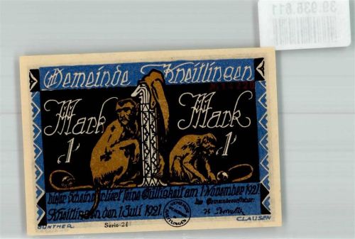 Kneitlingen 1921 1 Mark