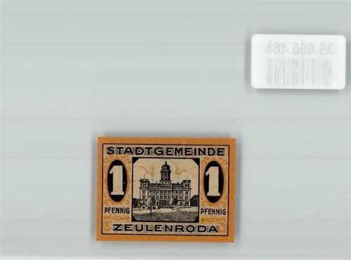 Zeulenroda 1920 1 Pfennig Rathaus