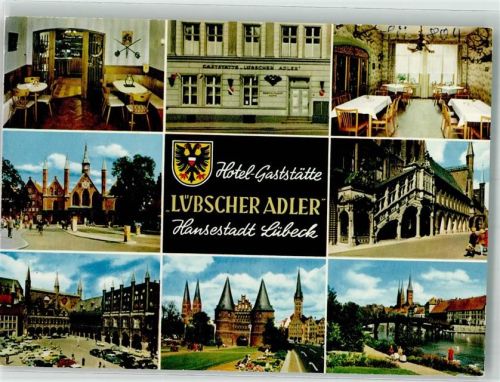 Lübeck Gasthaus Lübscher Adler Koberg 4 Heiligen-Geist-Hospital Holstentor Rathaus-Treppe