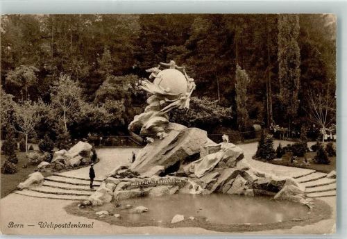Bern Berne Weltpostdenkmal Post 1913