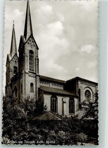 65830 W6239 Kriftel Foto AK Kath. Kirche