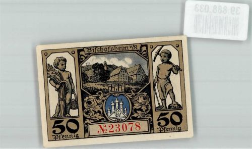 Bischofsheim 50 Pfennig Gutschein No. 23078