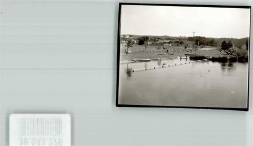 83358 W8221 Truchtlaching FOTO KEINE AK Schwimmbad Foto Original aus Archiv eines Ansichtskartenverlags